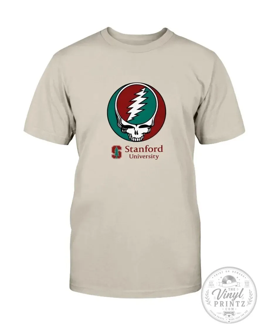 Stanford University Grateful Dead Steal Your Face Logo White T-Shirt 20 Stanford University Grateful Dead Steal Your Face Logo White T-Shirt