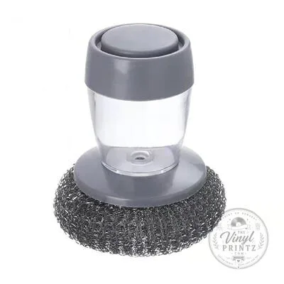 Palm Grip Dish Scrubber with Built-In Soap Dispenser for Kitchen Cleaning 9 Palm Grip Dish Scrubber with Built-In Soap Dispenser for Kitchen Cleaning