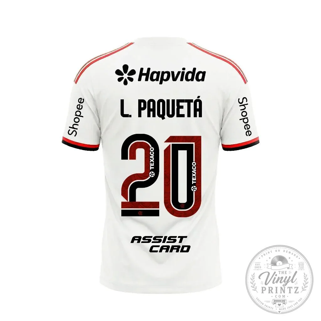 Lucas Paquetá Brazil National Football Team 2026-2027 Away Football Jersey 6 Lucas Paquetá Brazil National Football Team 2026-2027 Away Football Jersey