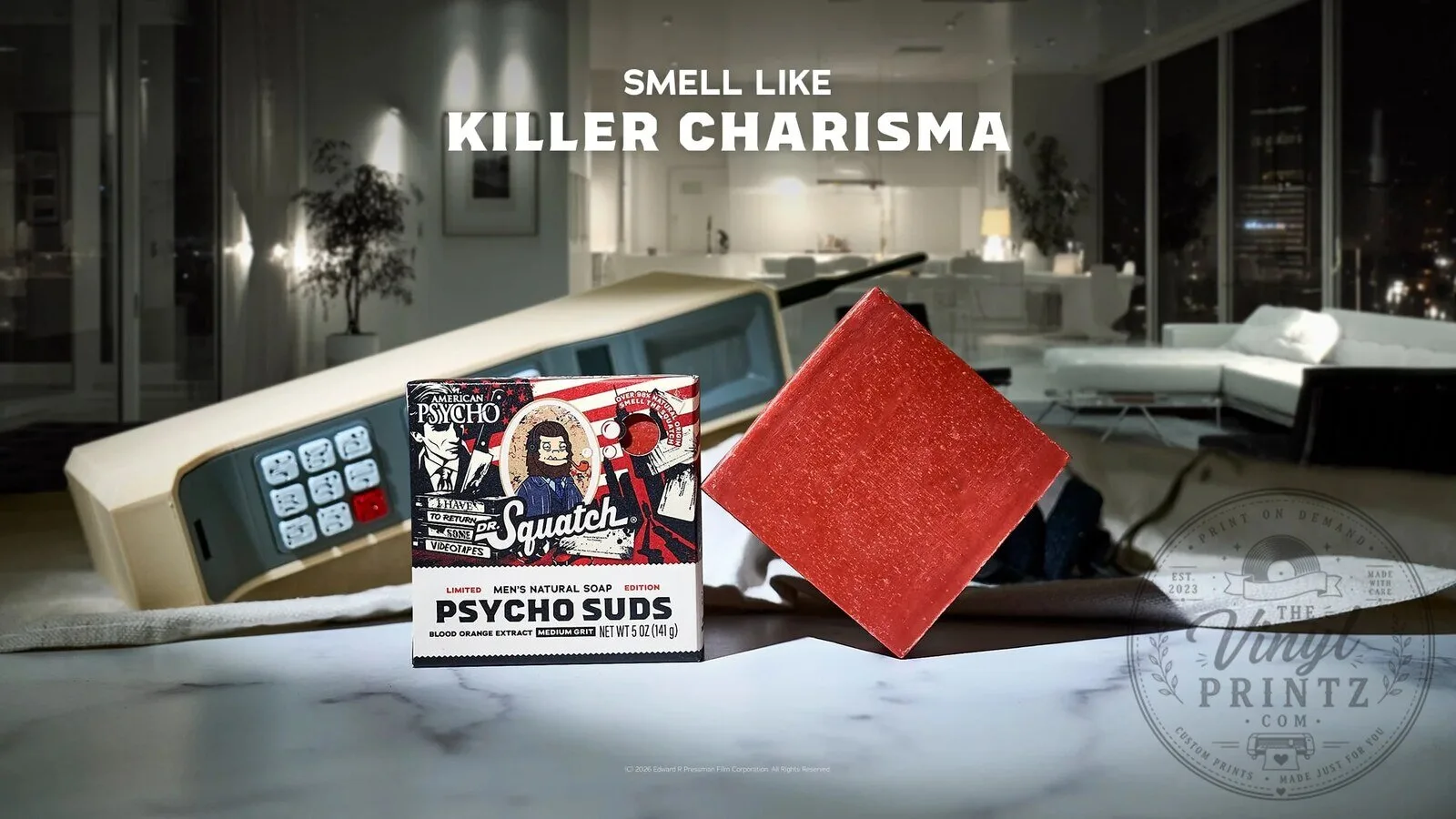 American Psycho Dr. Squatch Psycho Suds Blood Orange Natural Soap Bar 6 American Psycho Dr. Squatch Psycho Suds Blood Orange Natural Soap Bar