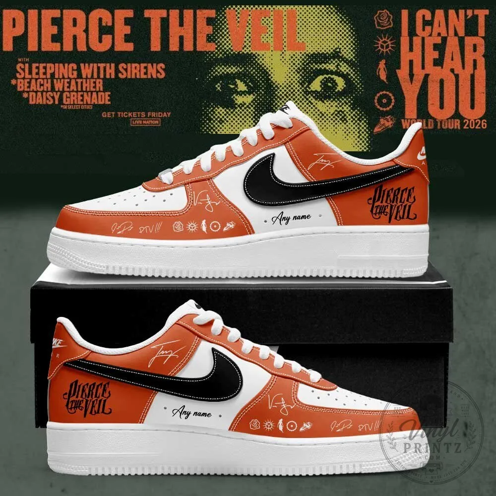 Custom Sneakers for the 2026 World Tour: I Can't Hear You by Pierce the Veil 3 Custom Sneakers for the 2026 World Tour: I Can