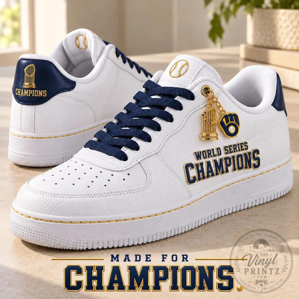 Milwaukee Brewers World Series Champions Low-Top Sneakers Milwaukee Brewers World Series Champions Low-Top Sneakers