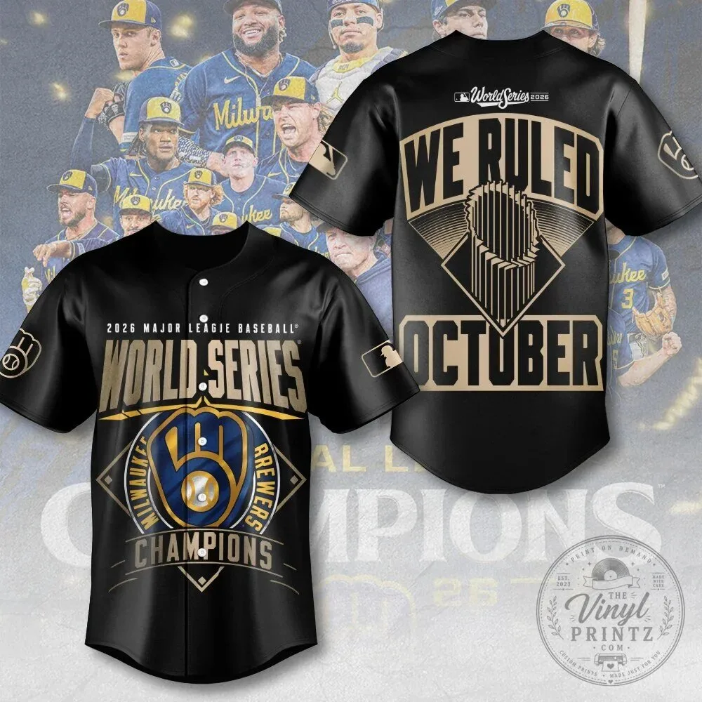 2026 Champions Jersey for Milwaukee Brewers Baseball Team 3 2026 Champions Jersey for Milwaukee Brewers Baseball Team